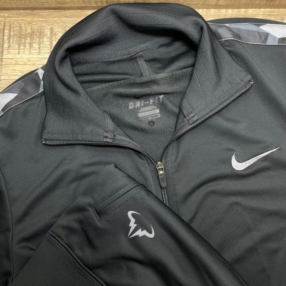 Rafael Nadal French Open 2012 Nike Tennis Track Jacket Graphite Grey Men's L
